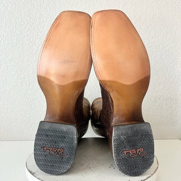 NEW Rod Patrick Mens Cowboy Boots 15AAAA Perro Loco Brown Square Toe Western - Picture 8 of 12
